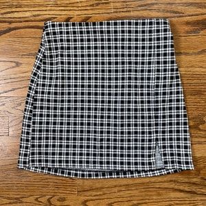 Mini plaid skirt